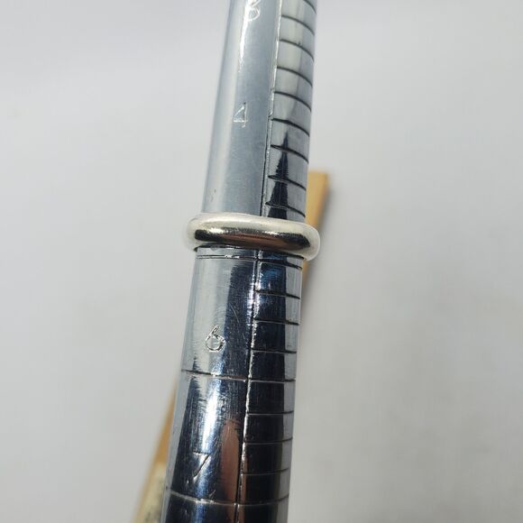 Size 4.75 Sterling Silver Square Ring - Picture 3 of 4